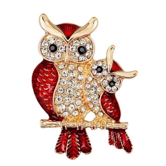 EXQUISITE OWL BROOCH - Picture 1 of 4